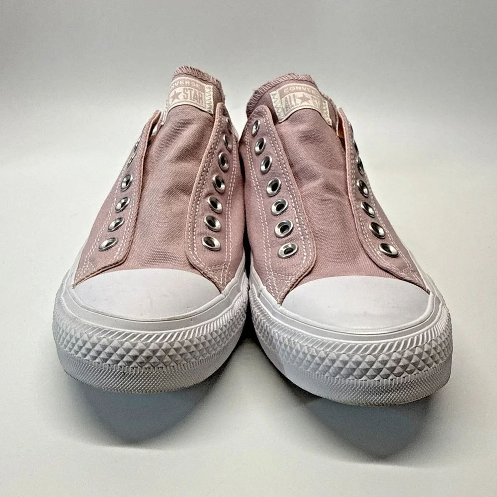 Converse All Star Slip On Casual Sneakers Women 10.5 Men 8.5 Pink - Picture 5 of 13